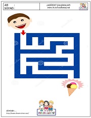 anaokulları için Labirent Bulmaca